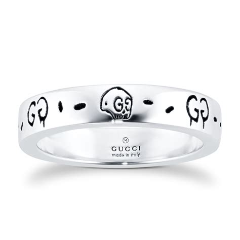 gucci diamantissima ring silver|Gucci ghost ring price.